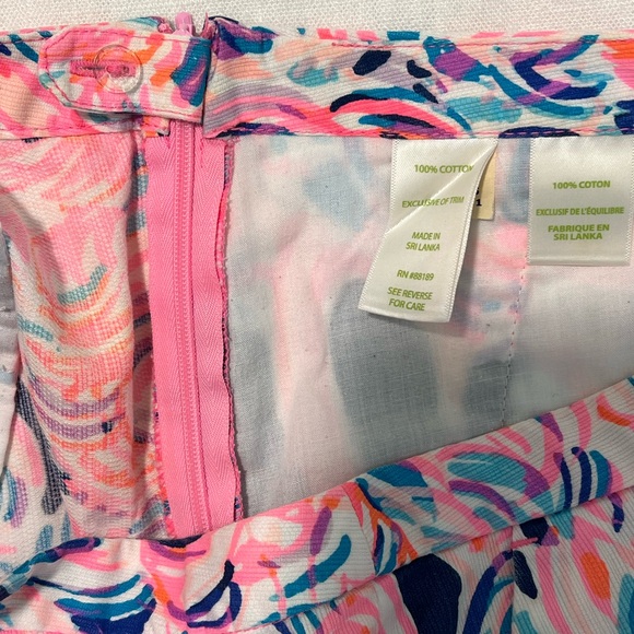 Lilly Pulitzer Magnolia Shorts Pelican Pink Head In The Sand - Picture 7 of 8